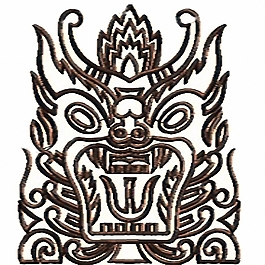 绣花 麒麟 家纺 免费素材