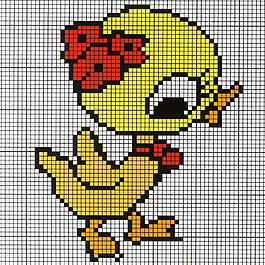 毛衫图案 鸭子 色彩 黄色 红色 免费素材