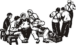 劳动人民剪影