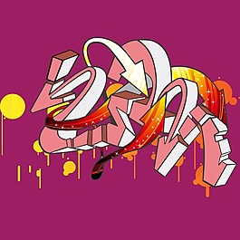 印花矢量图 纯文字 文字 英文 抽象 免费素材