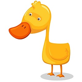 印花矢量图 婴童 鸭子 色彩 黄色 免费素材