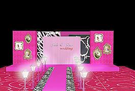 婚礼舞台背景图片