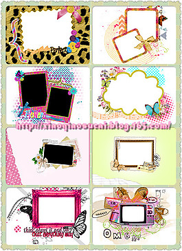 相框背景矢量素材