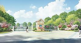 入口效果图图片