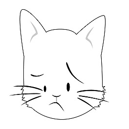 印花矢量图 表情 卡通动物 猫 免费素材