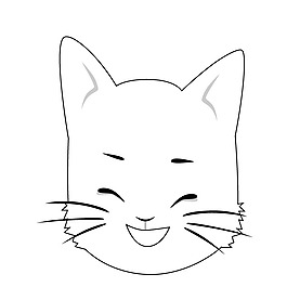 印花矢量图 表情 卡通动物 猫 免费素材