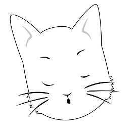 印花矢量图 表情 卡通动物 猫 免费素材