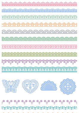 民族风格纹路矢量素材