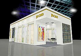 家纺展览外立面效果图图片