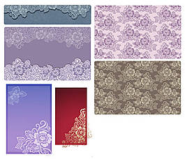 卡片花纹矢量素材