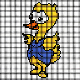 毛衫图案 鸭子 色彩 蓝色 橘黄色 免费素材