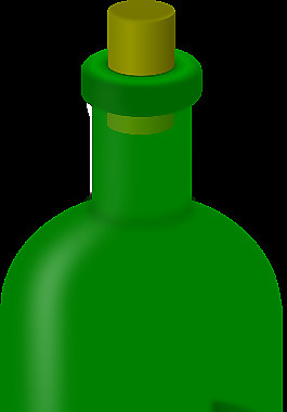 标签上的酒瓶