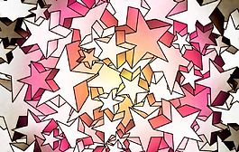 唯美星星卡通背景PPT模板