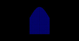 正常的尾巴内的阴影中