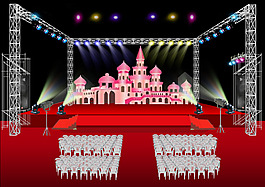 迪士尼城堡效果图