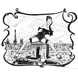 位图 抽象人物 美女 女人 免费素材