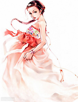 位图 时尚女装印花 时尚 色彩 免费素材