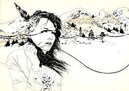 位图 时尚女装印花 时尚 色彩 免费素材