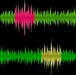 音乐波形图片 音乐波形素材 音乐波形模板免费下载 六图网