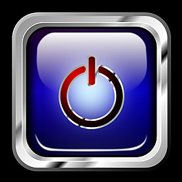 图标蓝多媒体权力