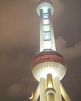 东方明珠夜景图片