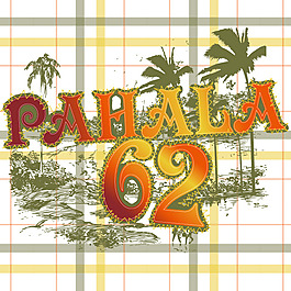 印花矢量图 椰树 抽象人物 冲浪 帆 免费素材