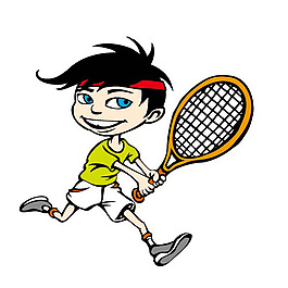 印花矢量图 色彩 黑白色 青色 网球拍 免费素材