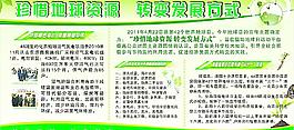 珍惜地球资源宣传栏图片