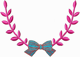 绣花 植物花卉 领边绣花 绣花衣领 领圈 免费素材