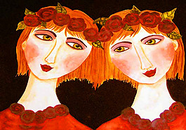 位图 人物 女人 色彩 橙色 免费素材