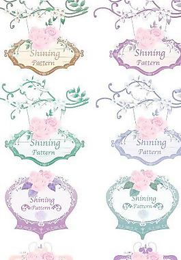 韩国矢量花边407