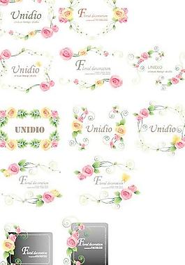 韩国矢量花边404