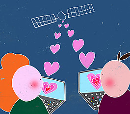 位图 人物 色彩 蓝色 橙色 免费素材