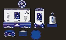 青花瓷酒包装