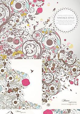 缤纷的小花粒载体