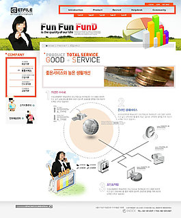 金币数据结构图网页psd模板