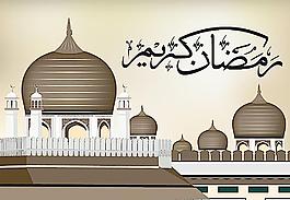 伊斯兰教堂背景图片