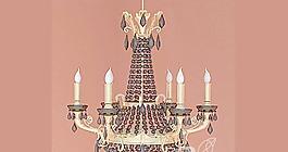 Chandelier Glass Classic T57 黑色蜡烛吊灯 吊灯