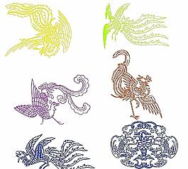 凤凰古典花纹