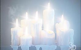 Candles 7 只白蜡烛