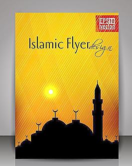 伊斯兰教传单背景图片