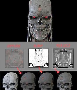 terminator T-600 Head 终结者头部