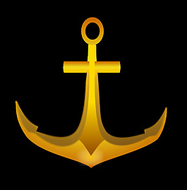 金色的锚