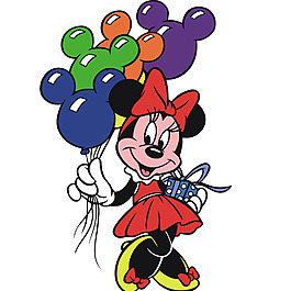 印花矢量图 迪士尼 米老鼠 调皮 免费素材