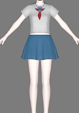 学生裙装01_12 箱娘服装