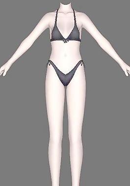 纹胸 三角裤 01_01 箱娘服装
