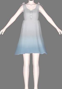 连衣裙18,3D箱娘服装