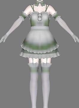 花边连衣裙16，3D箱娘服装
