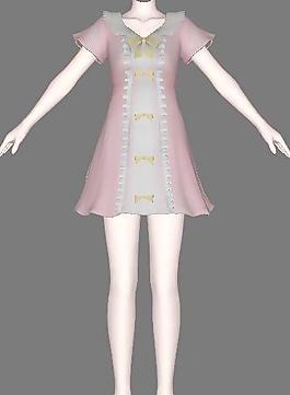 裙子01 3D箱娘,服装