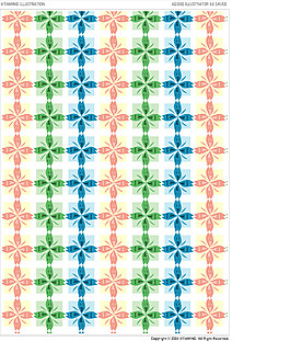 彩色十字花背景